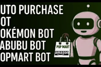 build labubu pop mart bot, pop mart bot, ebay bot, target bot, auto purchase bot