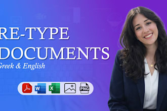 retype and professionally format your documents, pdfs, and handwritten notes