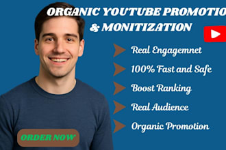 promote your monetized youtube channel organically for more views and watch