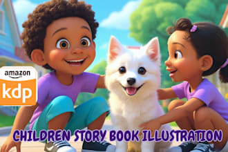 children story book illustration children picture book illustration child book