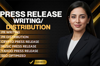 write press release, news release, pr distribution, music crypto press release