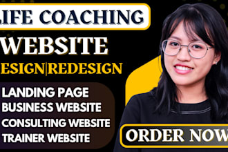 build life coaching website, do life coaching landing page, consultant website