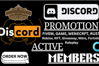 discord gameing promotion, gaming server promotion, discord advertising