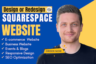 build squarespace website,design or development squarespace website