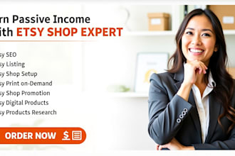 create etsy store setup design etsy digital product  seo pod