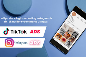 produce high converting instagram and tiktok ads for ecommerce using ai