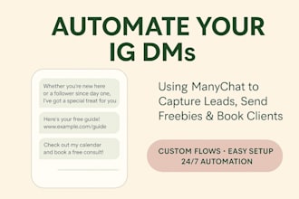 build an instagram dm automation flow using manychat