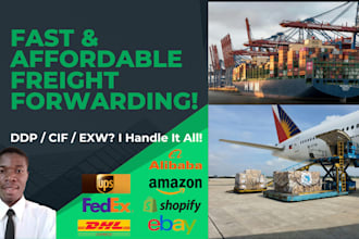 provide international freight forwarding for all shipments by air and sea