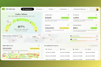 do website and dashboard UI and UX design with interactive prototype