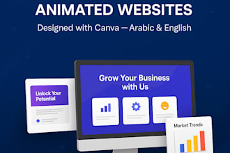 design eyecatching slideshows and animated canva websites