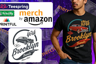 do custom trendy printify printful teespring merch by amazon print on demand
