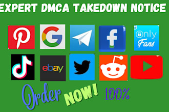 remove copyright content tiktok, facebook ,youtube under dmca