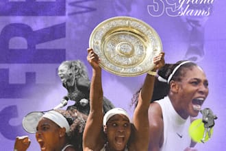 design a sports graphic, commitment edit, or other flyer