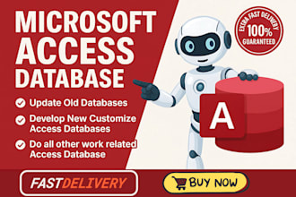 develop ms access database assignments and projects