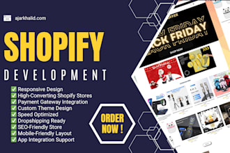 create, customize, or redesign your shopify store professionally