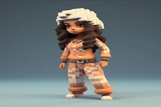 create 3d roblox character model,outfits,gui,game,map,car,rigging,ugc,aniamte