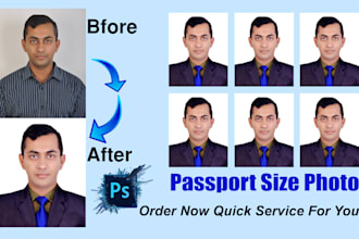 make your passport size and any visa size photo
