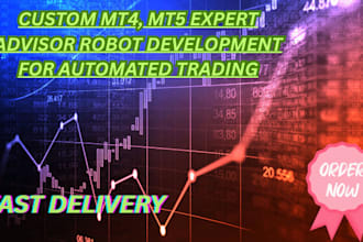 custom mt4, mt5 expert advisor robot development for automated trading