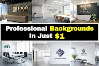 design google meet ms teams and zoom virtual backgrounds with your logo in 3d