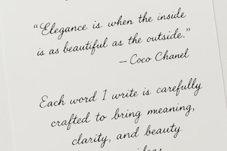handwrite any document be it letters, study notes, etc