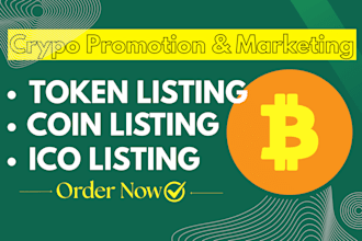 create your token website and list your coin on coinmarketcap and coingecko