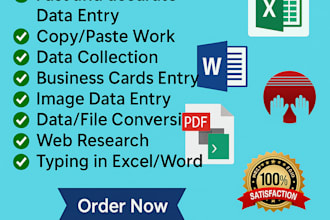 do excel data entry and word typing in marathi or english