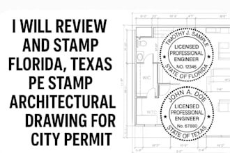review and stamp florida pe stamp texas pe stamp architectural for  city permit