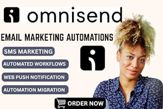 set up omnisend email marketing flows, klaviyo mailchimp, mailerlite automation