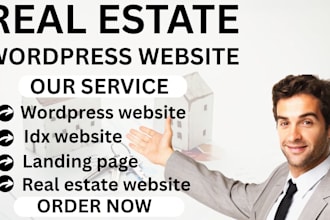 create a real estate website seller, buyer, realtor landing page with wordpress