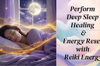 perform deep sleep healing and energy reset with reiki energy