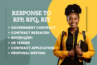 response to rfp rfq rfi, write and win government contract bid proposal, grants