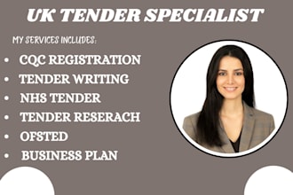 do  uk tender  and cqc registration, ofsted , health care policy and procedure