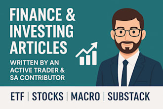 write investing or stock market articles that engage