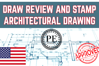 review and stamp pe stamp califoria stamp florida stamp for city permit