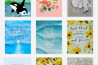 create a custom scripture printable or affirmation wall art