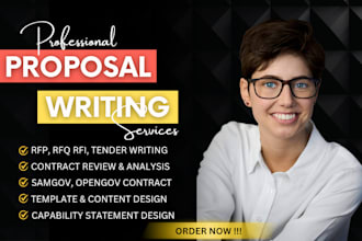 write winning rfp, rfq, ifb, government tender contract and capability statement