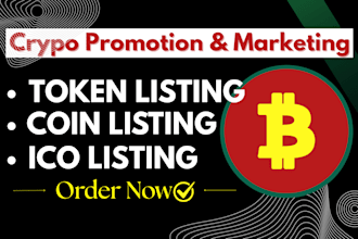 build your crypto token website and handle coinmarketcap, coingecko, and ico