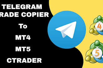 create telegram trade copier to mt4, mt5, ninjatrader, telegram signal copier