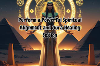 perform a powerful spiritual alignment and aura healing session