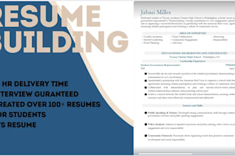 create a professional student or entry level resume that stands out