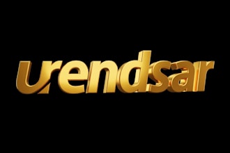 create a stunning 3d ai generated logo with a premium look