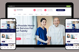design homecare website healthcare website medical website senior care website