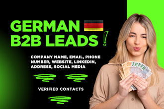 provide german and english b2b lead generation