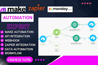 setup make com, made com, API make com zapier made com automation integromat