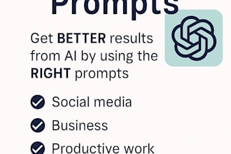 write custom chatgpt prompts for your business, study or social media