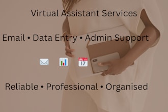 be your professional virtual assistant for data entry and admin support