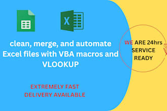 clean, merge, and automate excel files with vba macros and vlookup