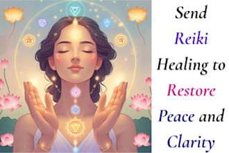 send reiki healing to restore peace and clarity