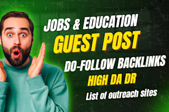 provide jobs guest post on ranking site with do follow link