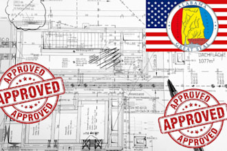 draw review and stamp georgia alabama architectural and engineering drawing